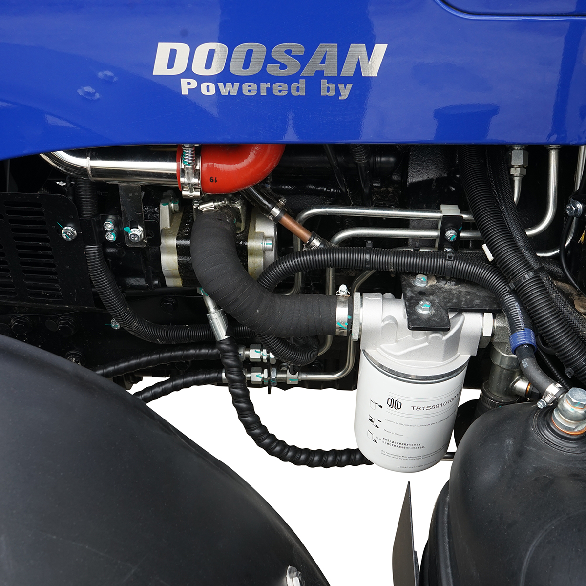 Tractor 50HP 4x4 cu cabina inmatriculabil, aer conditionat, motor Hyundai turbo diesel DM01 LOVOL M504 - imagine 16