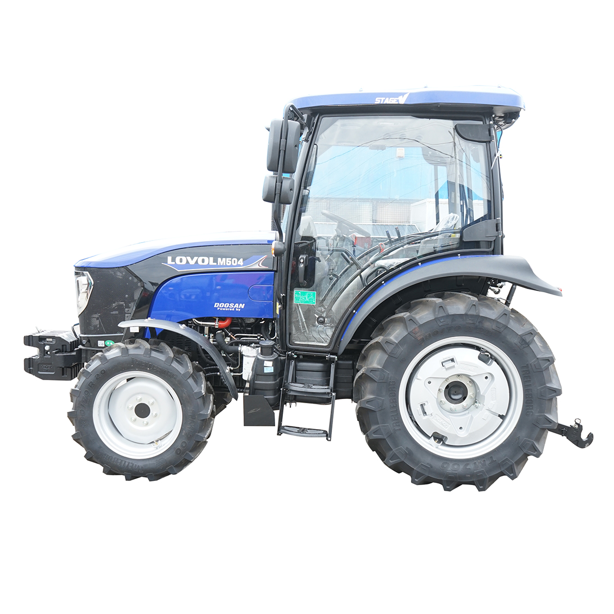 Tractor 50HP 4x4 cu cabina inmatriculabil, aer conditionat, motor Hyundai turbo diesel DM01 LOVOL M504 - imagine 3