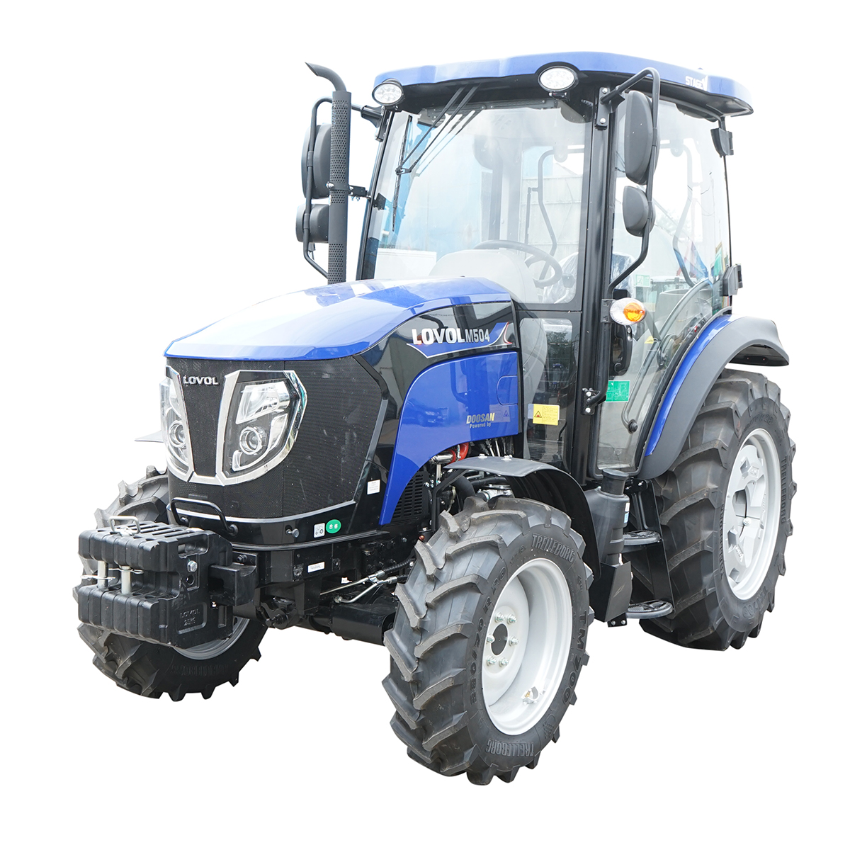 Tractor 50HP 4x4 cu cabina inmatriculabil, aer conditionat, motor Hyundai turbo diesel DM01 LOVOL M504