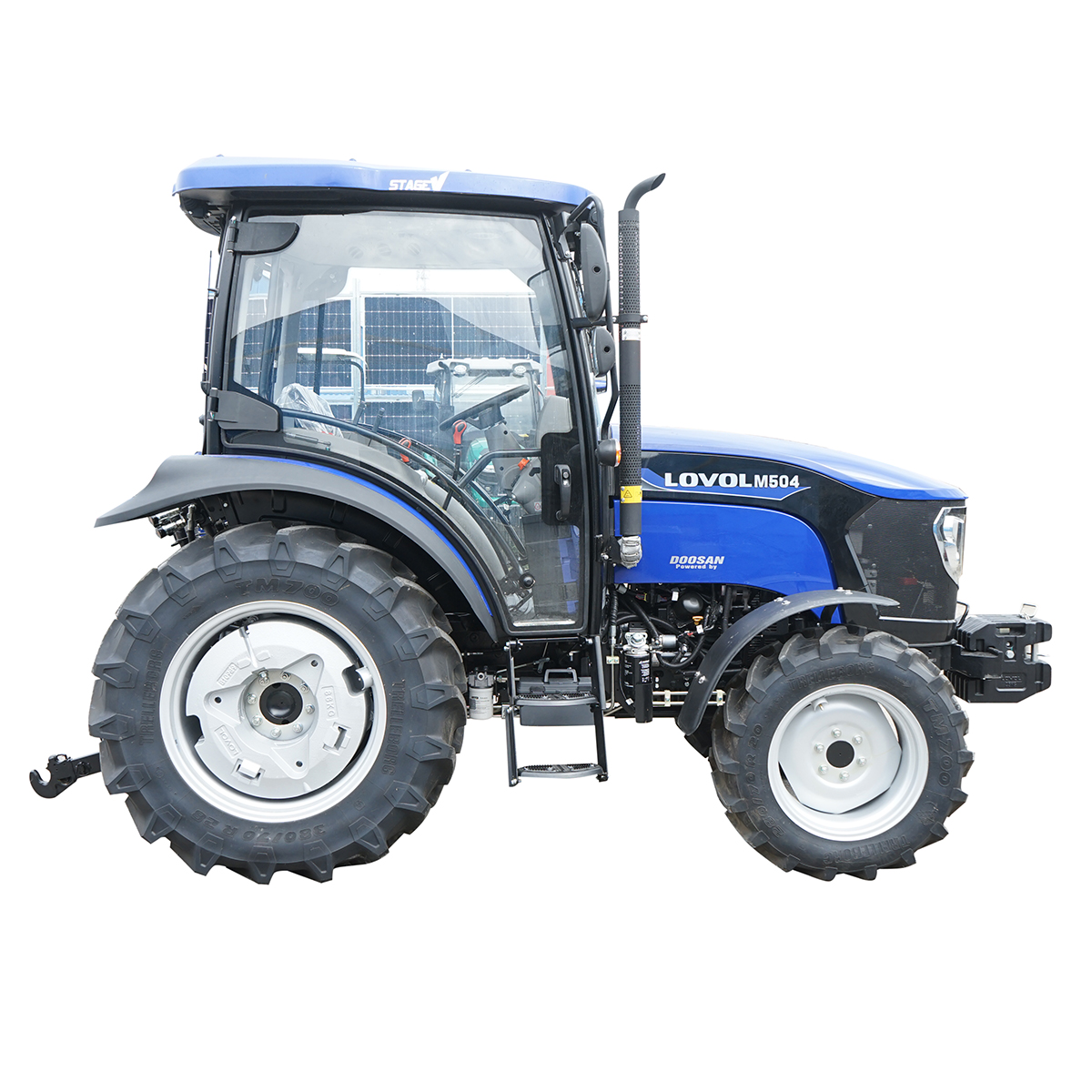 Tractor 50HP 4x4 cu cabina inmatriculabil, aer conditionat, motor Hyundai turbo diesel DM01 LOVOL M504 - imagine 5