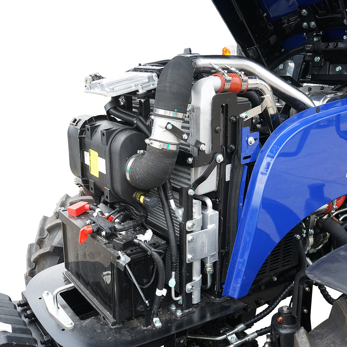 Tractor 50HP 4x4 cu cabina inmatriculabil, aer conditionat, motor Hyundai turbo diesel DM01 LOVOL M504 - imagine 9