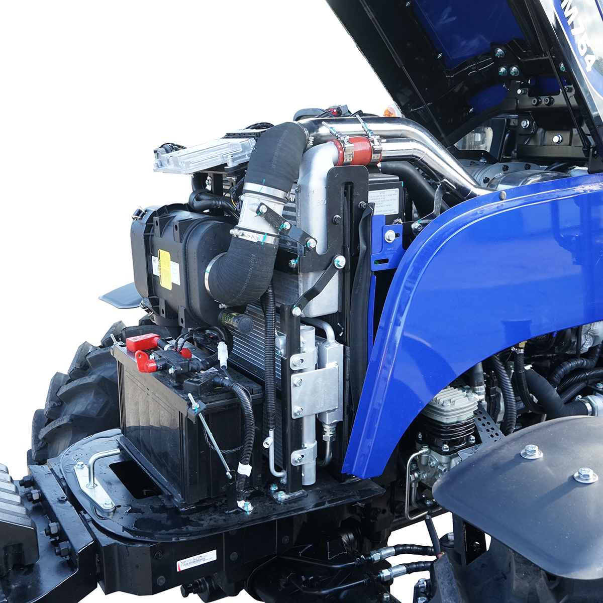 Tractor cu cabina 75HP 4x4 inmatriculabil, aer conditionat, motor Hyundai turbo DM02 LOVOL M754 - imagine 8