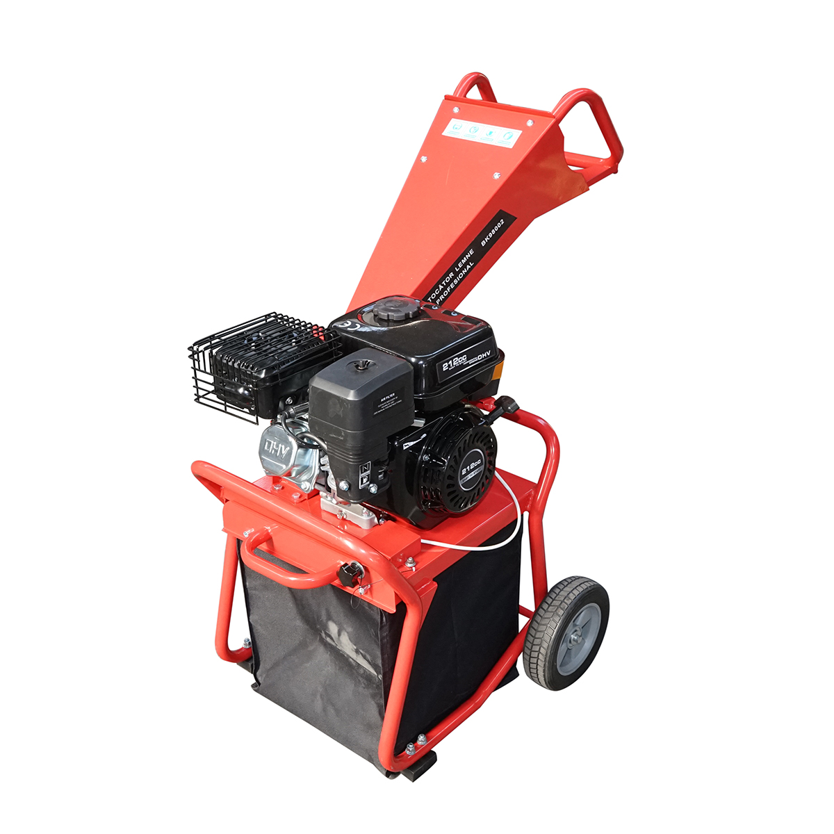 Tocator crengi profesional pe benzina 6CP, 212cc, grosime maxima 50mm, turatie 3600 rpm, pornire manuala Breckner Germany