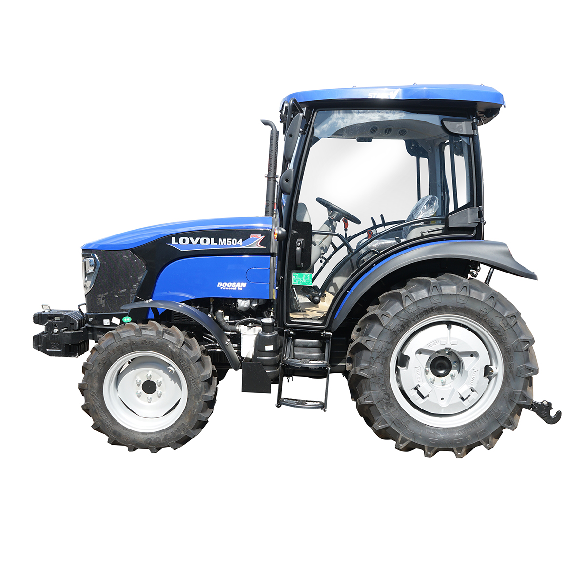 Tractor 50HP 4x4 cu cabina inmatriculabil, aer conditionat, motor Hyundai turbo diesel DM02 LOVOL M504 PRO - imagine 3