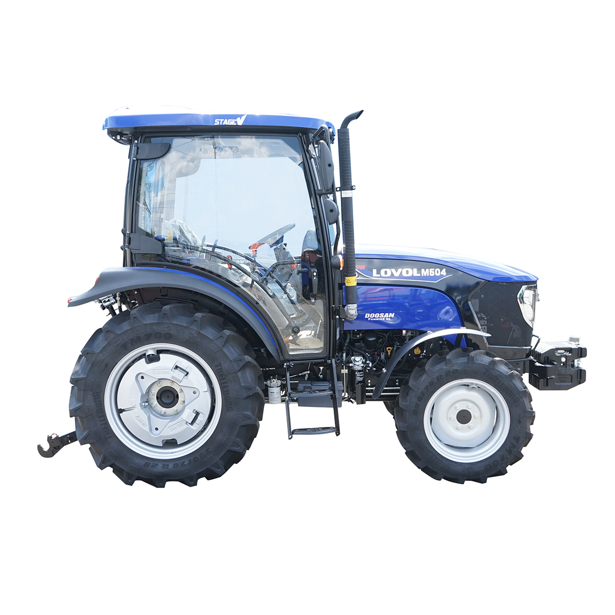 Tractor 50HP 4x4 cu cabina inmatriculabil, aer conditionat, motor Hyundai turbo diesel DM02 LOVOL M504 PRO - imagine 5