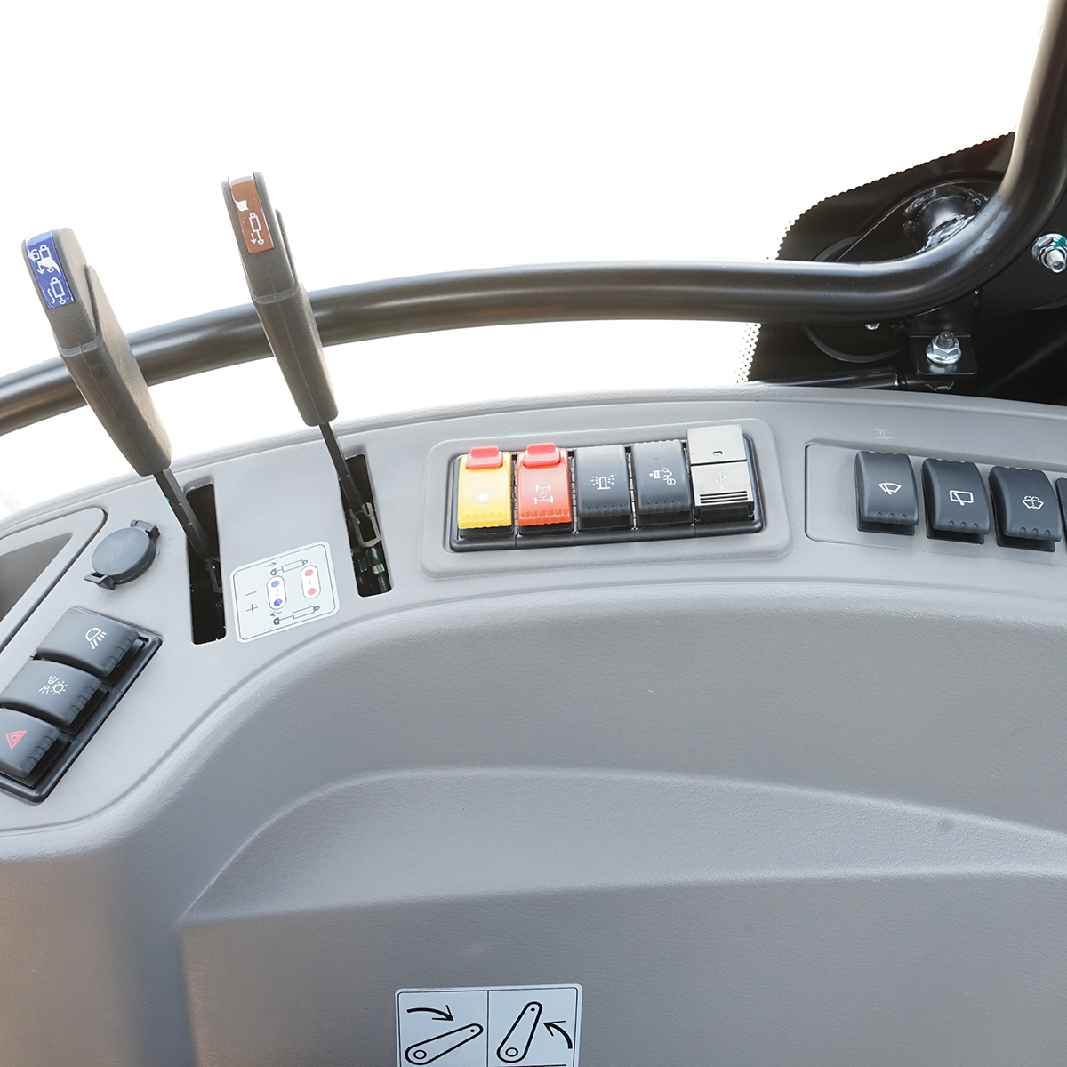 Tractor 50HP 4x4 cu cabina inmatriculabil, aer conditionat, motor Hyundai turbo diesel DM02 LOVOL M504 PRO - imagine 13