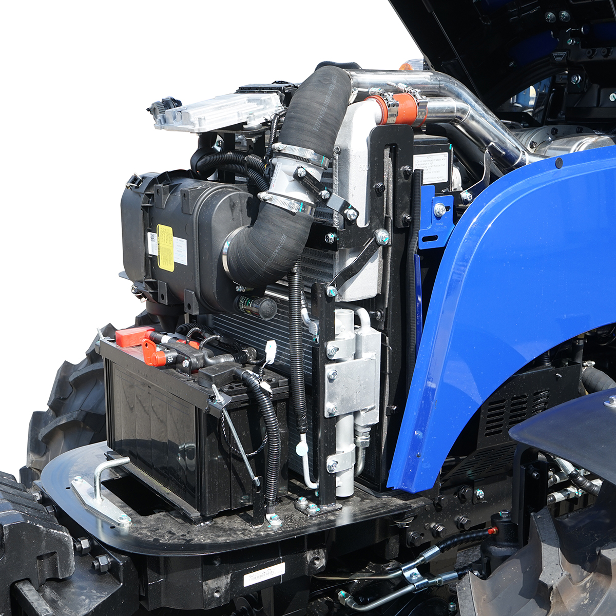 Tractor 50HP 4x4 cu cabina inmatriculabil, aer conditionat, motor Hyundai turbo diesel DM02 LOVOL M504 PRO - imagine 6