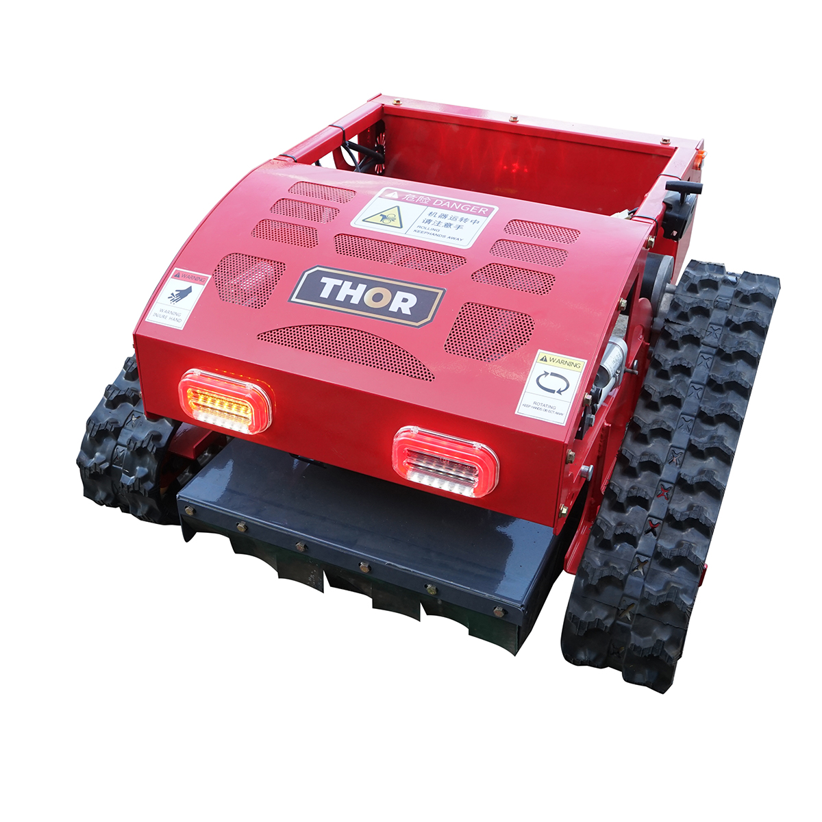 Robot de tuns iarba pe senile cu telecomanda, motor Loncin 9CP, 224cc, latime de taiere 550mm THOR - imagine 5