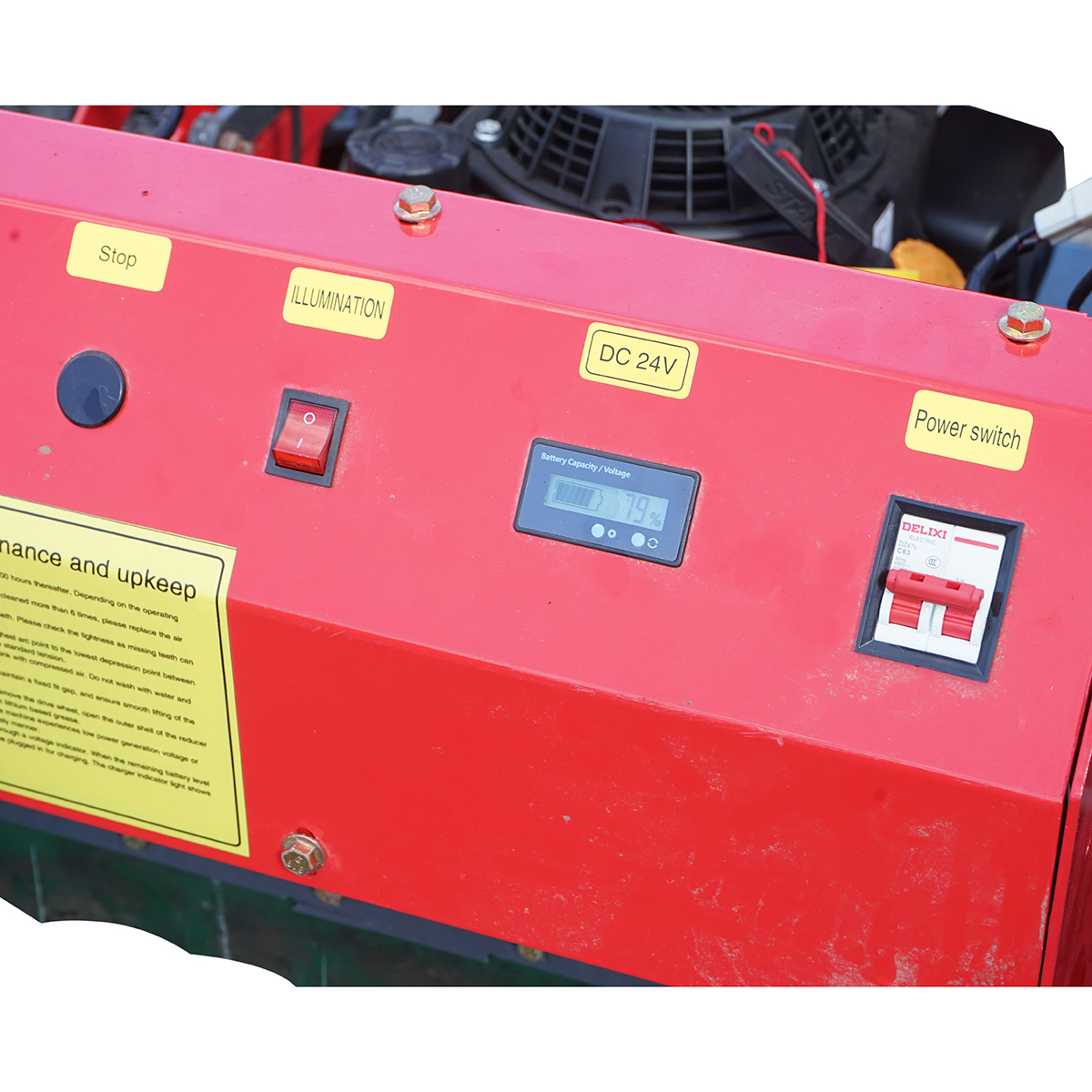 Robot de tuns iarba pe senile cu telecomanda, motor Loncin 9CP, 224cc, latime de taiere 550mm THOR - imagine 9