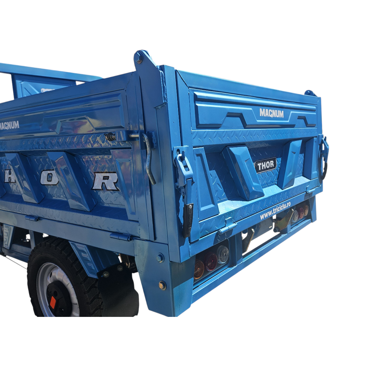 Triciclu electric Thor Magnum2 1200W 60V45Ah basculare hidraulica - imagine 10