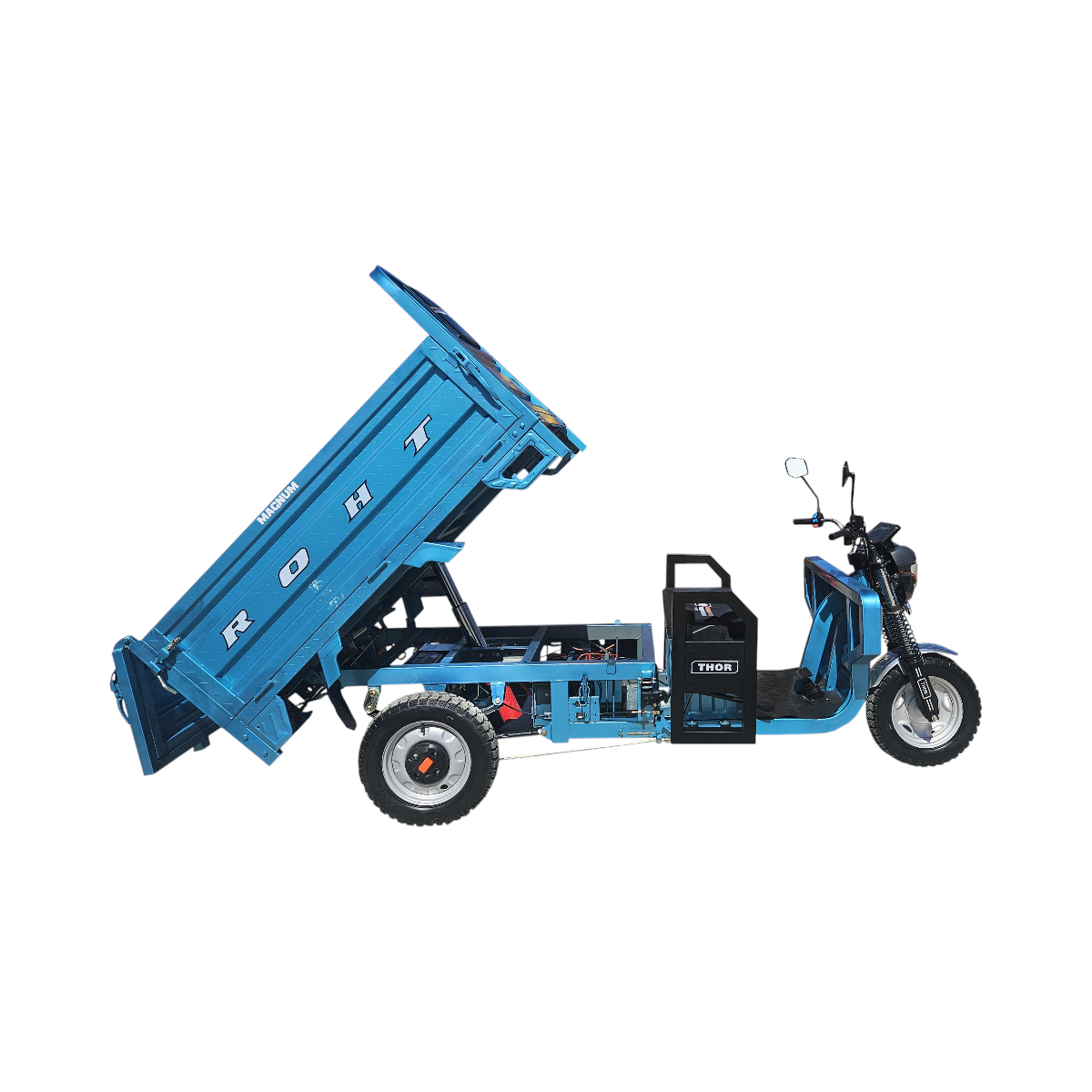 Triciclu electric Thor Magnum3 1200W 60V45Ah basculare hidraulica - imagine 12