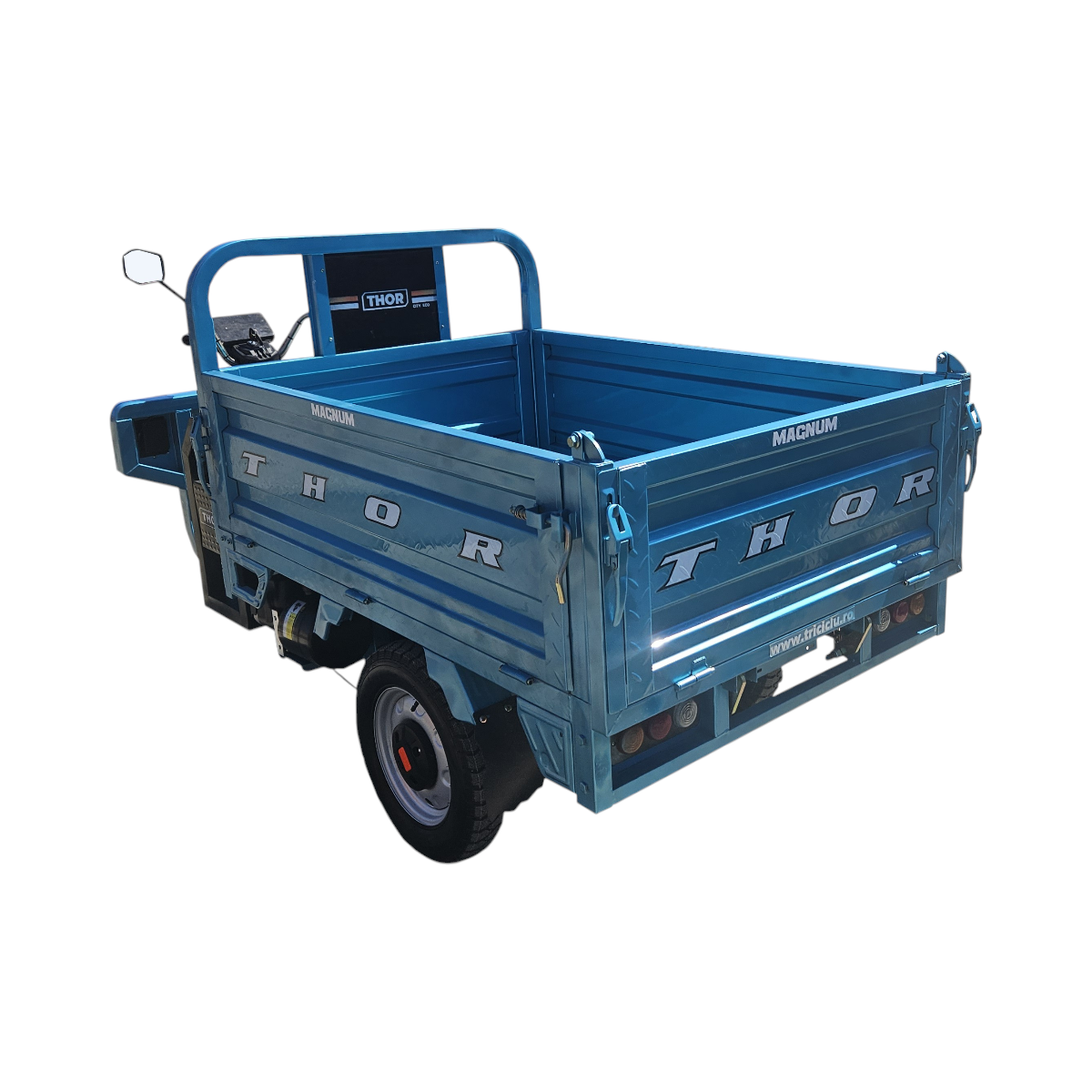 Triciclu electric Thor Magnum3 1200W 60V45Ah basculare hidraulica - imagine 9