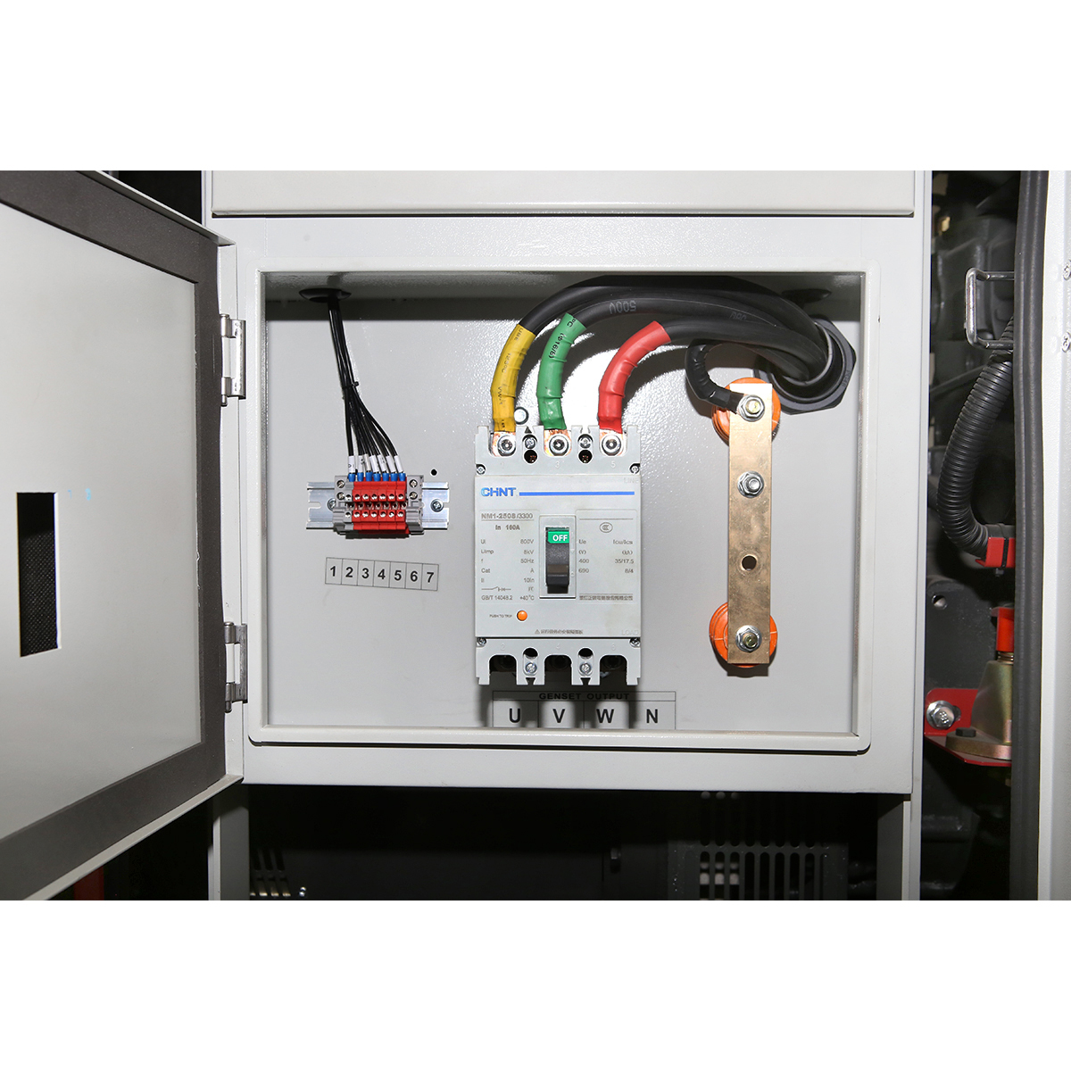 Generator electric trifazat 110KVA, 400V cu motor diesel Ricardo R6105ZLD-100KW - imagine 9