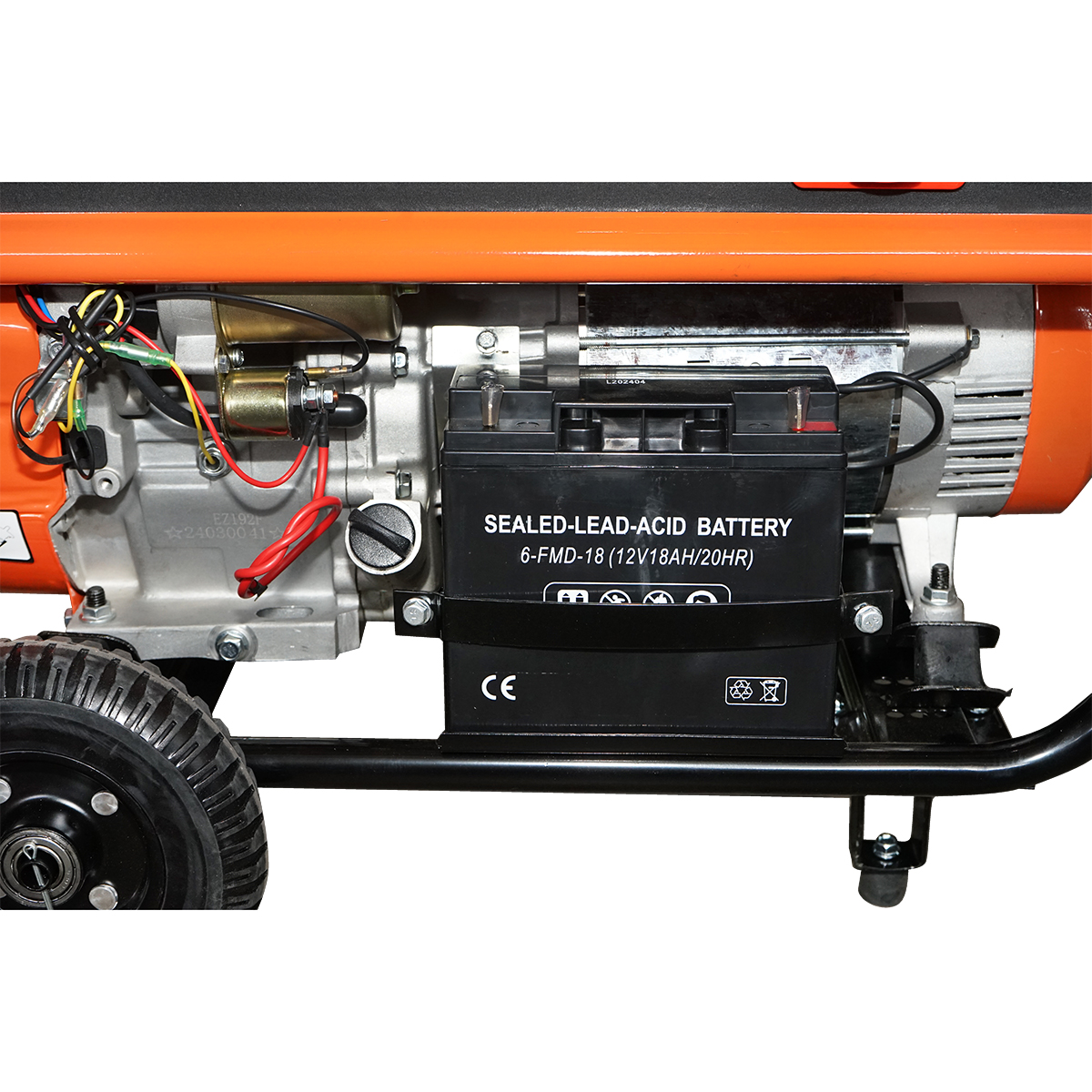 Generator electric 7.2kW/220-380V, motor pe benzina 17CP, pornire electrica/manuala THOR - imagine 5