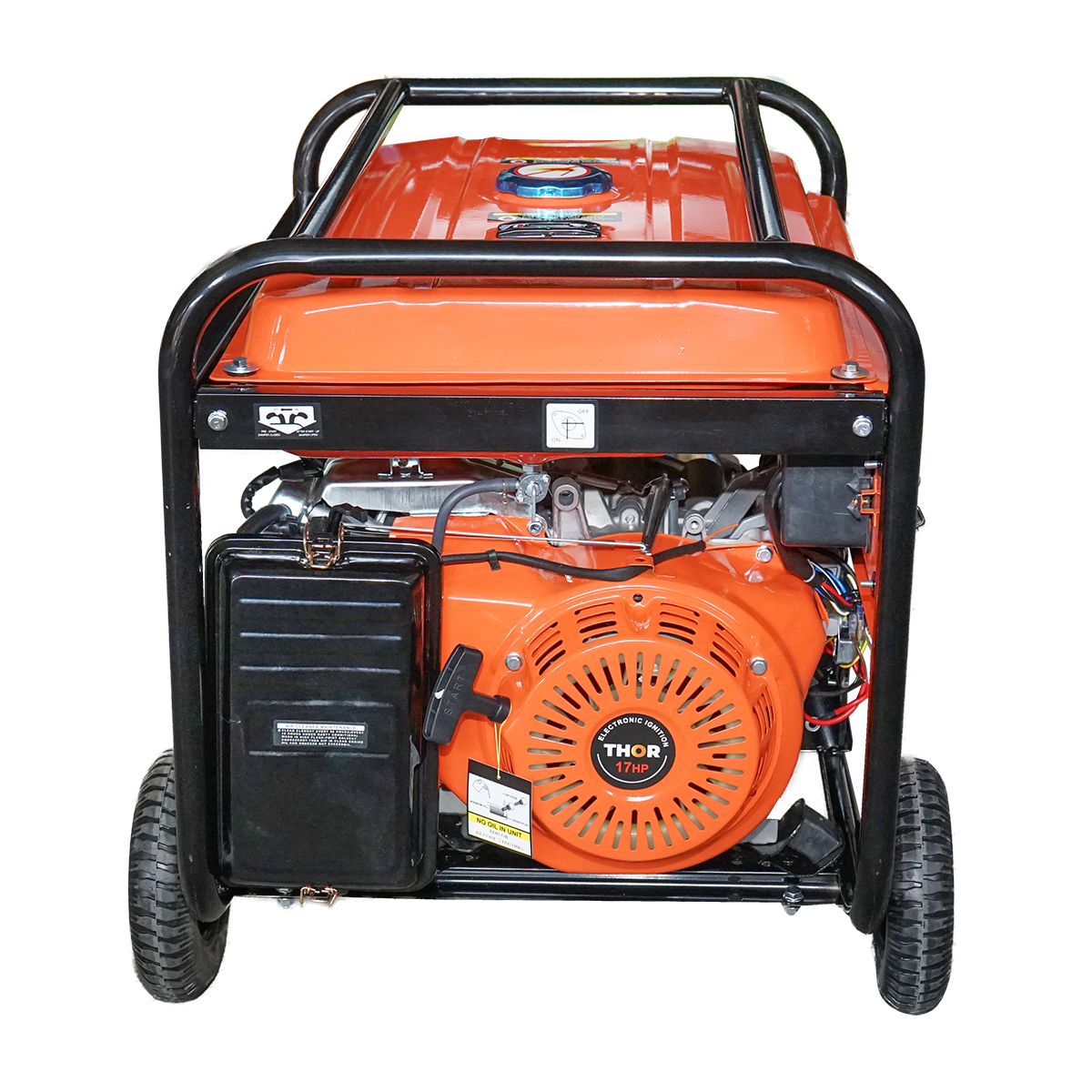 Generator electric 7.2kW/220-380V, motor pe benzina 17CP, pornire electrica/manuala THOR - imagine 3