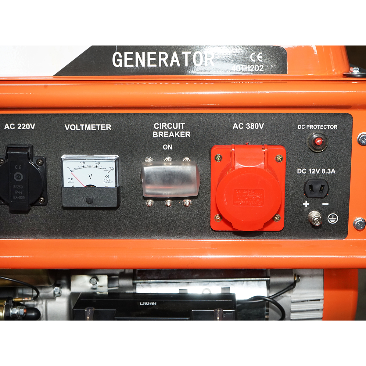 Generator electric 7.2kW/220-380V, motor pe benzina 17CP, pornire electrica/manuala THOR - imagine 7