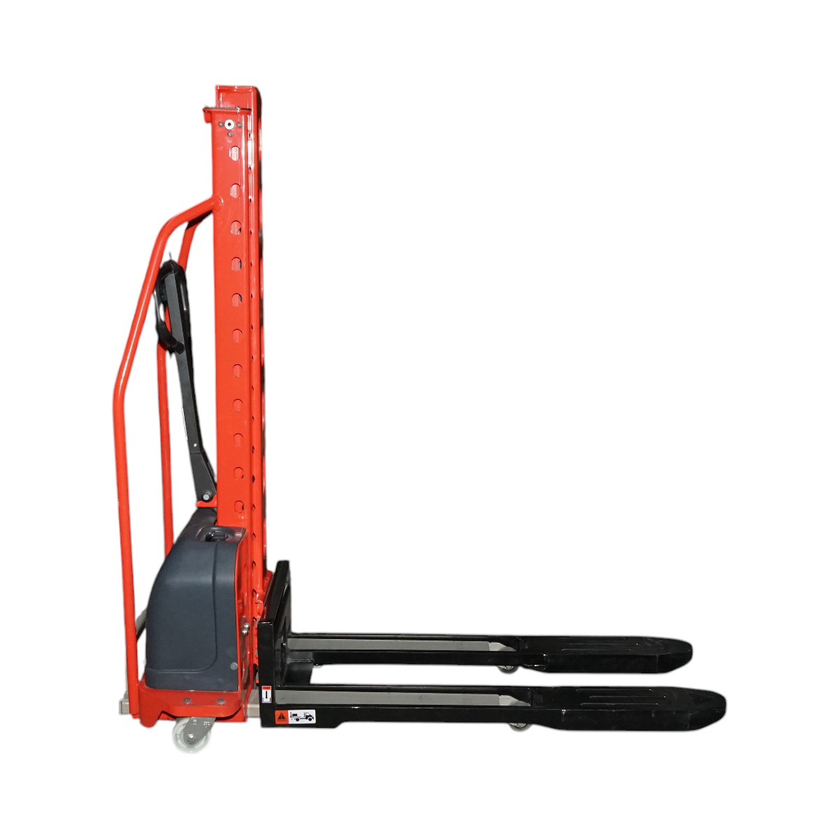Transpalet semi-electric 1T cu autoincarcare, baterie litiu 12V/50Ah, inaltime ridicare 1300mm - imagine 4