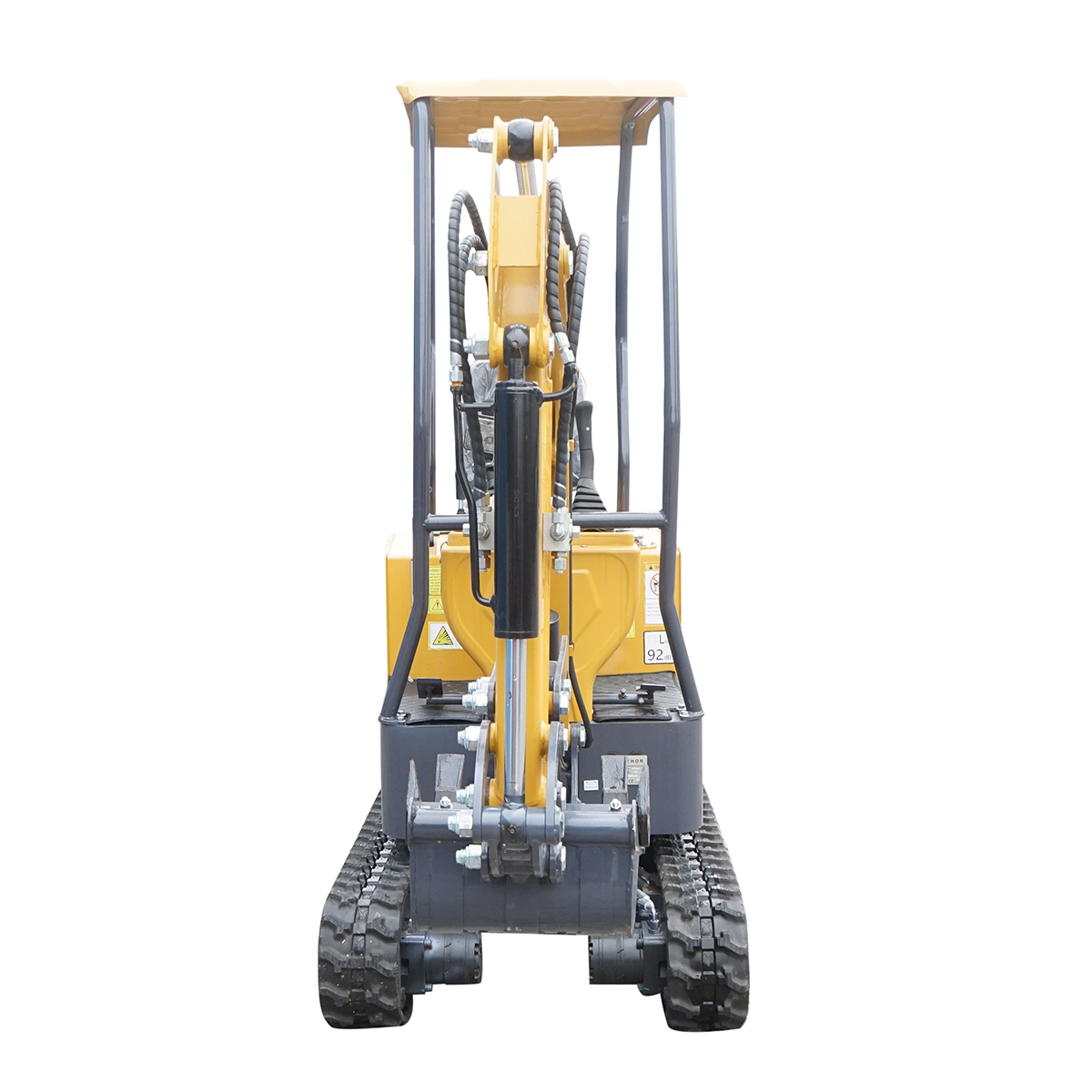 Mini excavator 1T cu semicabina, motor diesel 9.5CP, adancime sapare 1764mm, capacitate ridicare 350Kg, 3 cupe incluse 185/355/800mm THOR - imagine 5