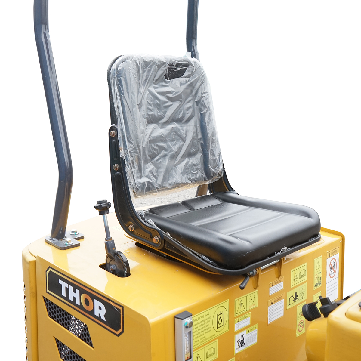 Mini excavator 1T cu semicabina, motor diesel 9.5CP, adancime sapare 1764mm, capacitate ridicare 350Kg, 3 cupe incluse 185/355/800mm THOR - imagine 8