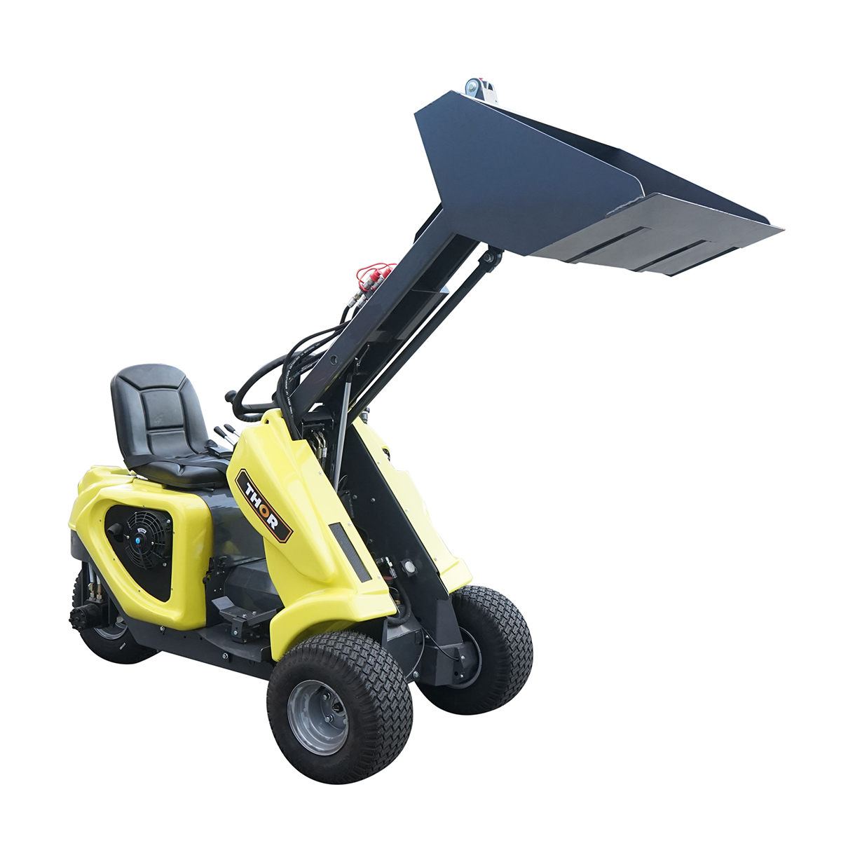 Mini incarcator frontal 0.5T, motor benzina 23CP (16.8KW), capacitate ridicare 220kg, latime cupa 1110mm THOR - imagine 5