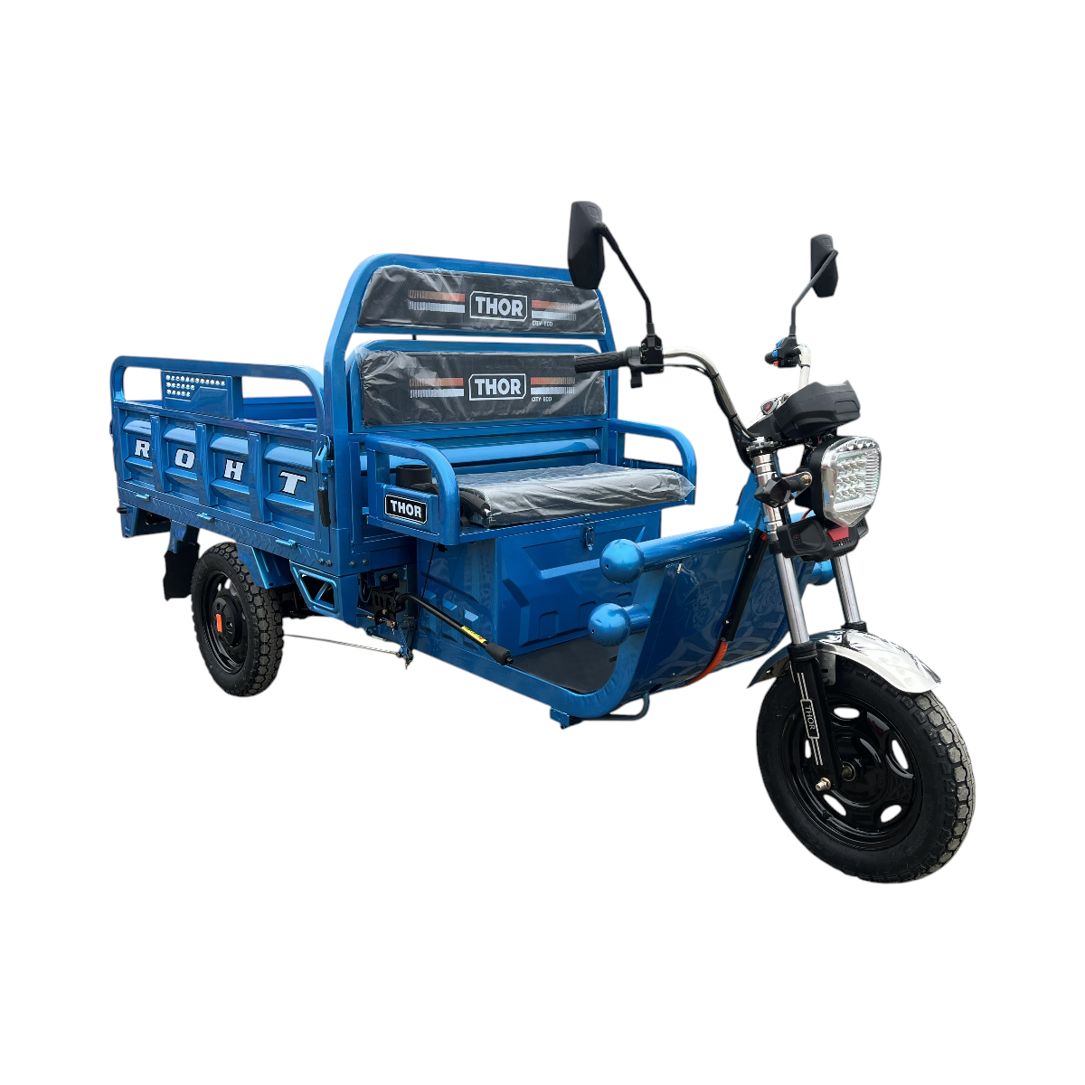 Triciclu electric Thor CITY ECO2 albastru 1000W 60V32Ah - imagine 3