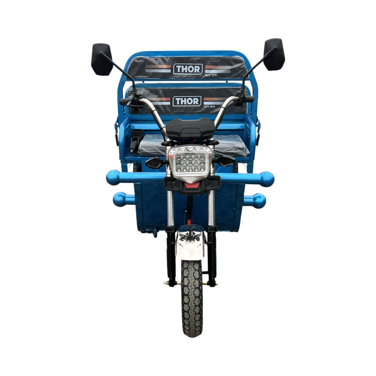 Triciclu electric Thor CITY ECO2 albastru 1000W 60V32Ah - imagine 2