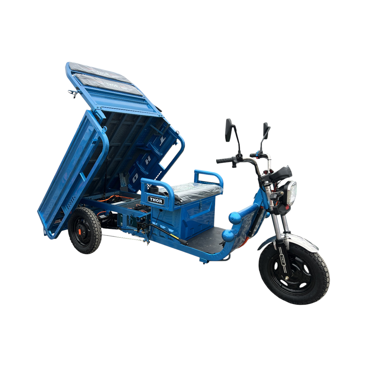 Triciclu electric Thor CITY ECO2 albastru 1000W 60V32Ah - imagine 4