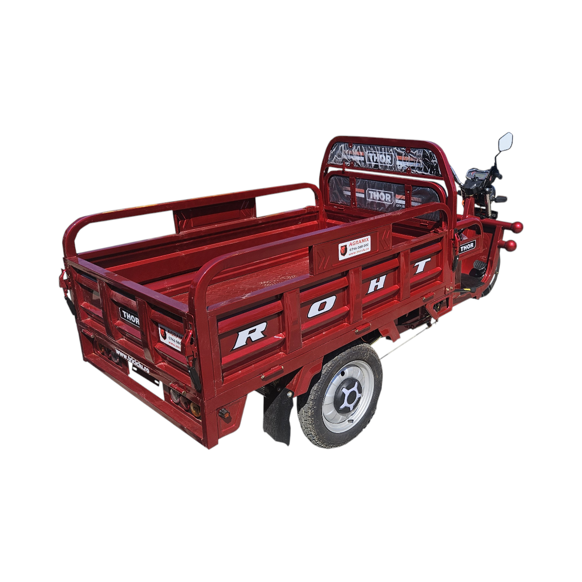 Triciclu electric Thor CITY ECO2 rosu 1000W 60V32Ah - imagine 6