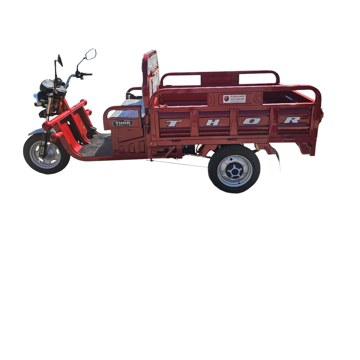 Triciclu electric Thor CITY ECO2 rosu 1000W 60V32Ah - imagine 3