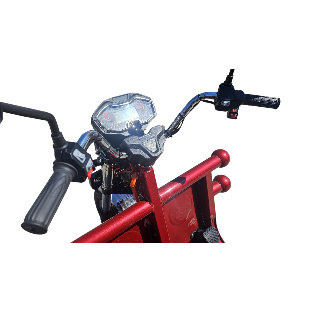 Triciclu electric Thor CITY ECO2 rosu 1000W 60V32Ah - imagine 10