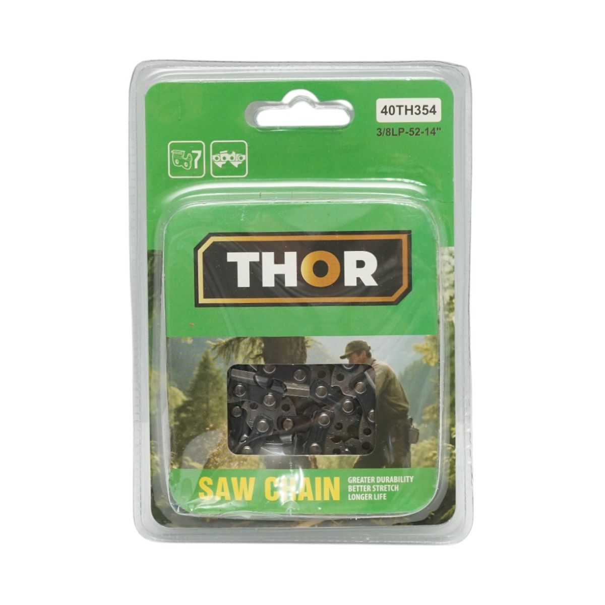 Lant drujba pas 3/8 LP, 26 de dinti, 1.3mm, 52 zale, lungime 35cm THOR