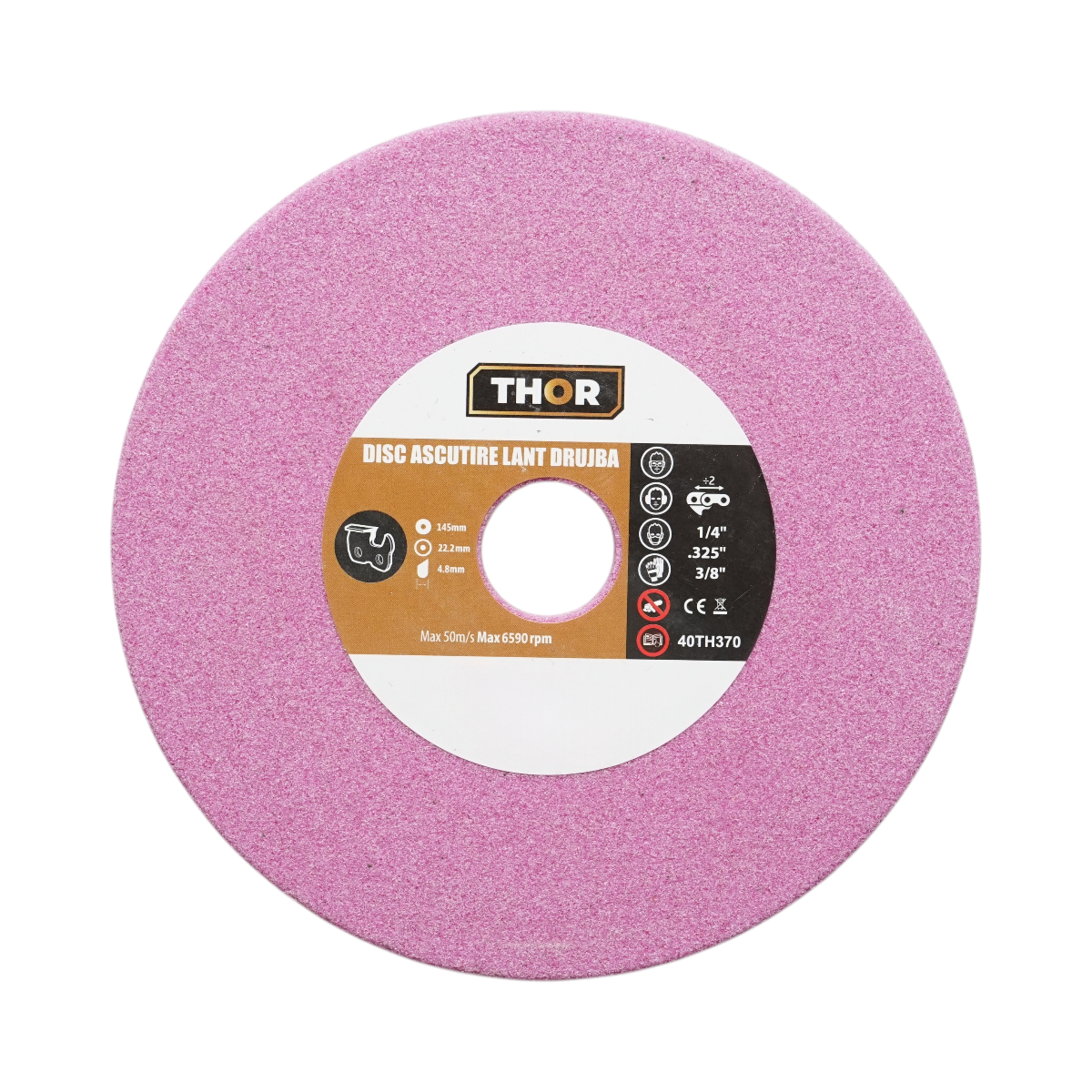 Disc ascutire lant drujba 145x22.2x4.8mm, viteza 6590rpm THOR