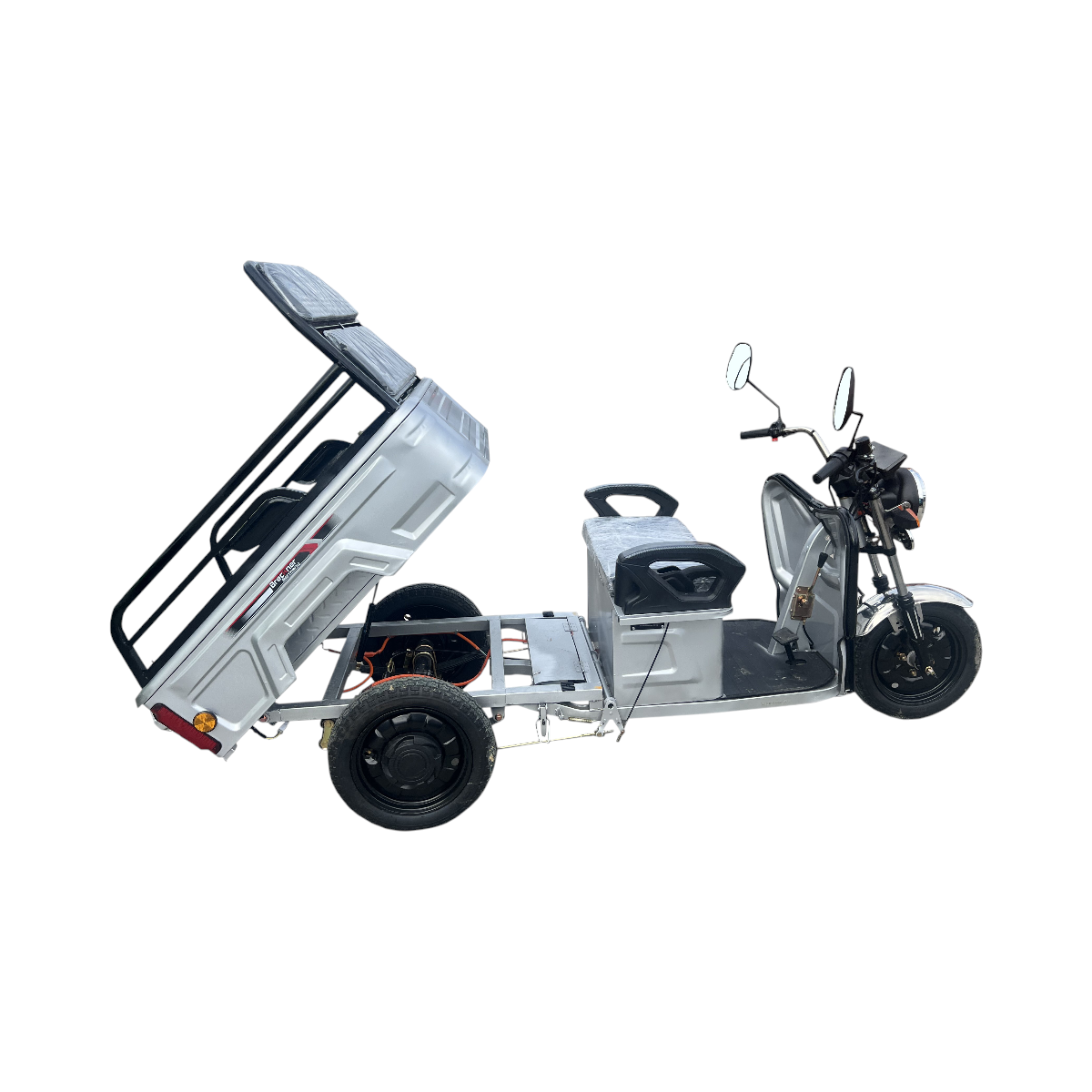 Triciclu electric BRECKNER GERMANY MODEL E ARGINTIU 1600W 60V 20AH - imagine 5