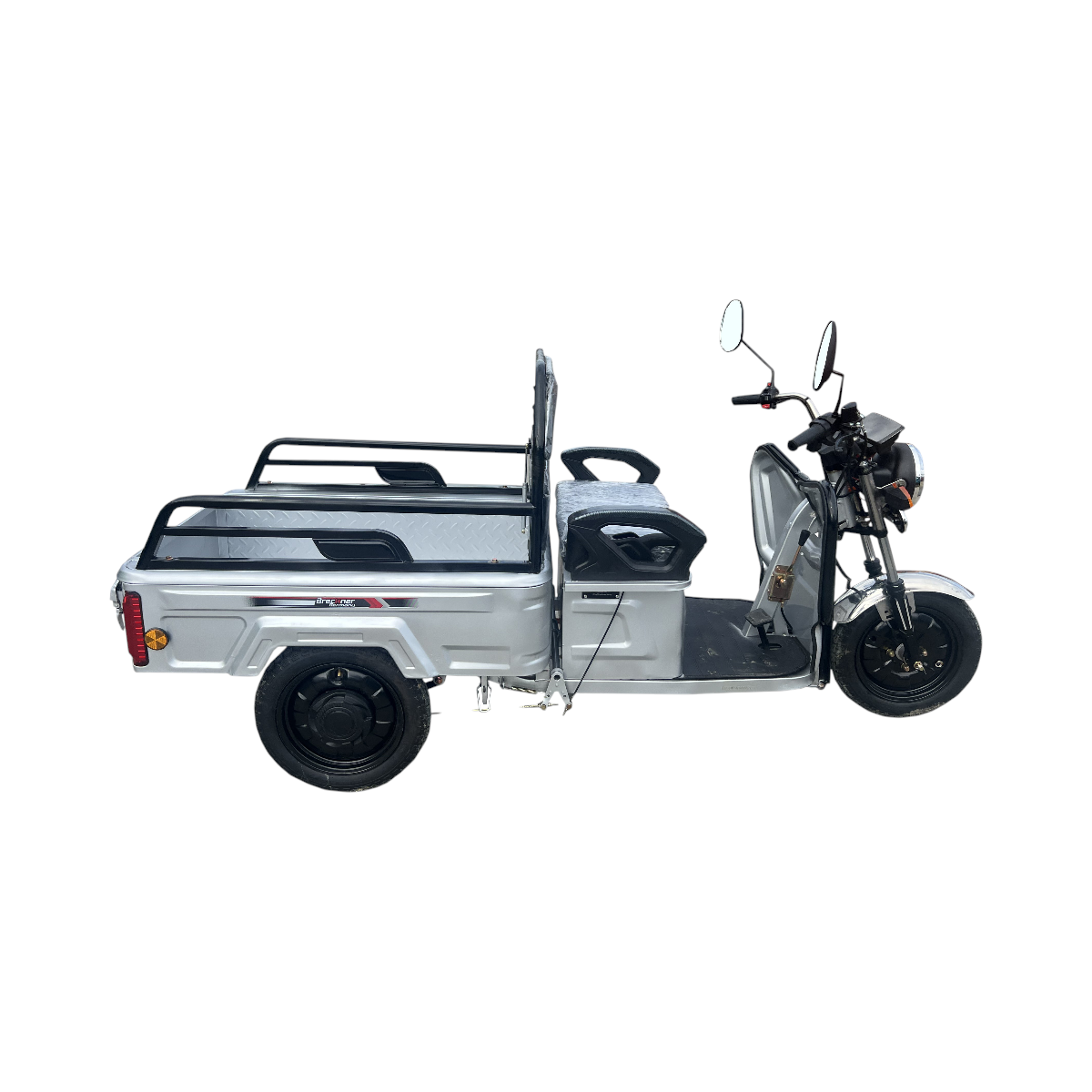 Triciclu electric BRECKNER GERMANY MODEL E ARGINTIU 1600W 60V 20AH - imagine 6