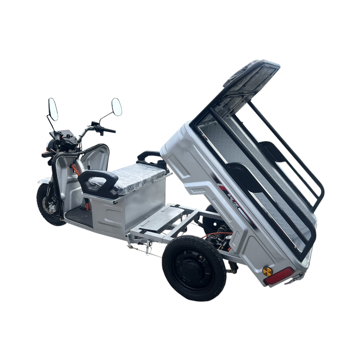 Triciclu electric BRECKNER GERMANY MODEL E ARGINTIU 1600W 60V 20AH - imagine 2