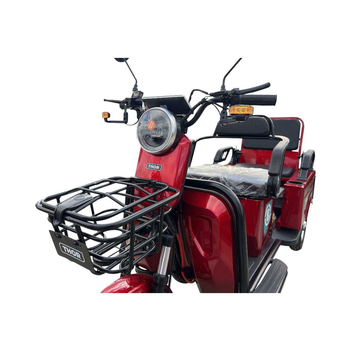 Triciclu electric THOR SX LONG PRO ROSU 1400W 60V 20AH - imagine 7