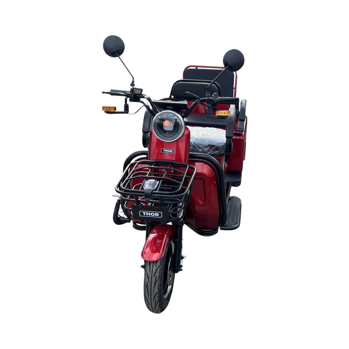 Triciclu electric THOR SX LONG PRO ROSU 1400W 60V 20AH - imagine 5