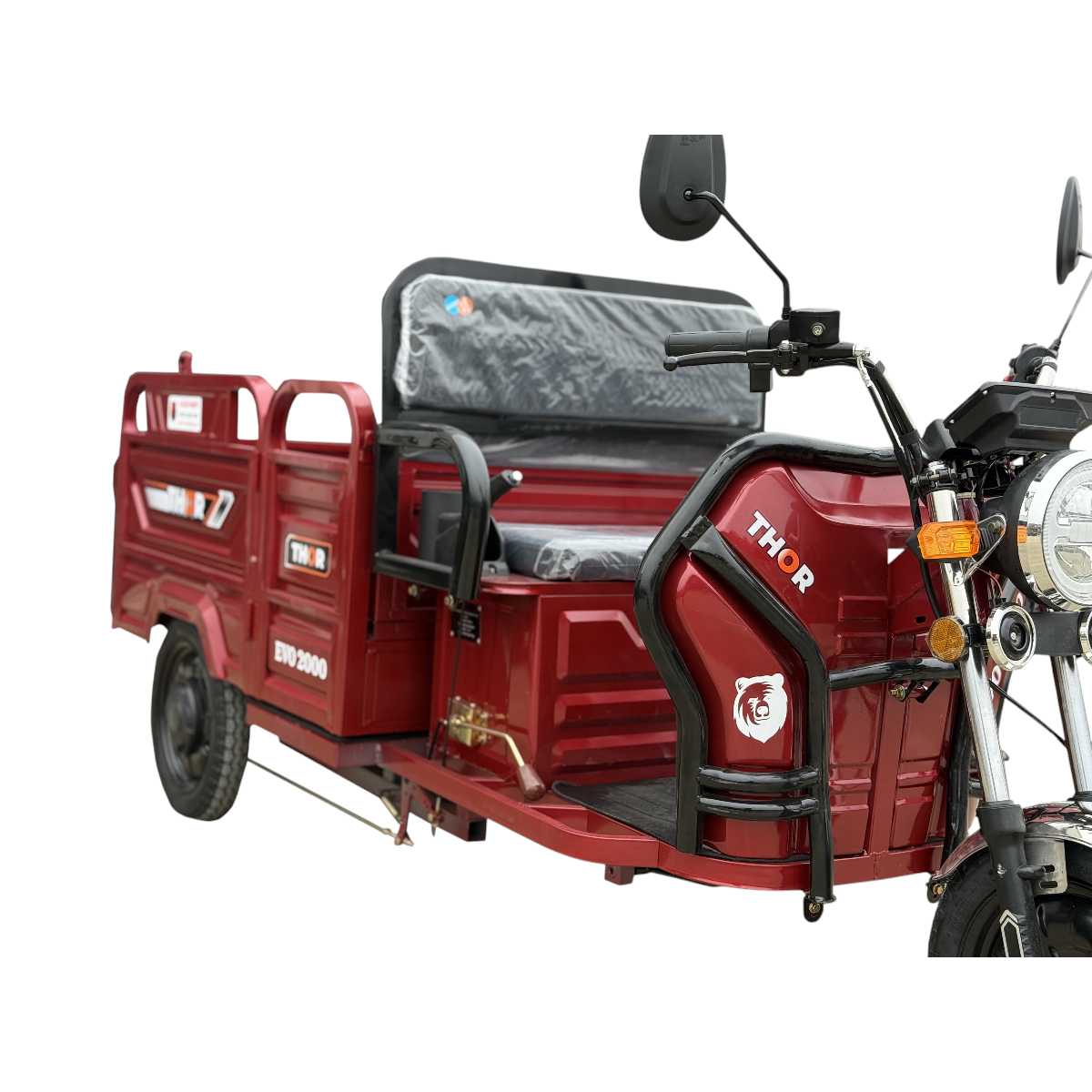 Triciclu electric THOR EVO 2000 ROSU 2000W 72V 32AH - imagine 5