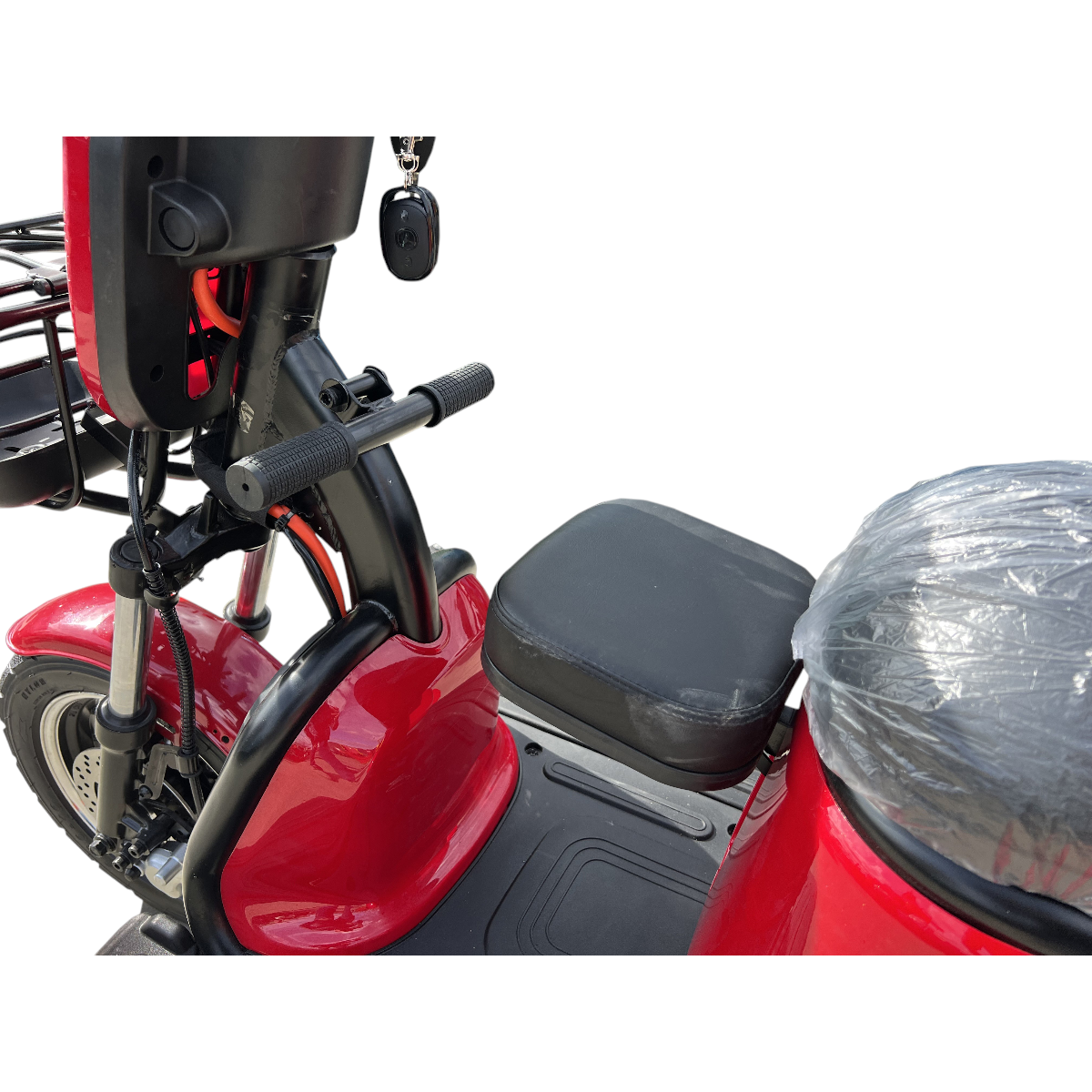 Triciclu electric THOR TRIXY PRO ROSU 1000W 60V 20AH - imagine 10