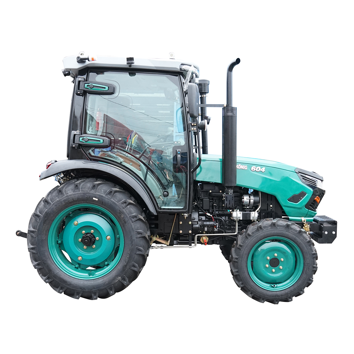 Tractor 60CP 4x4 cu cabina, motor YTO diesel, camere video KONIG 604 - imagine 4