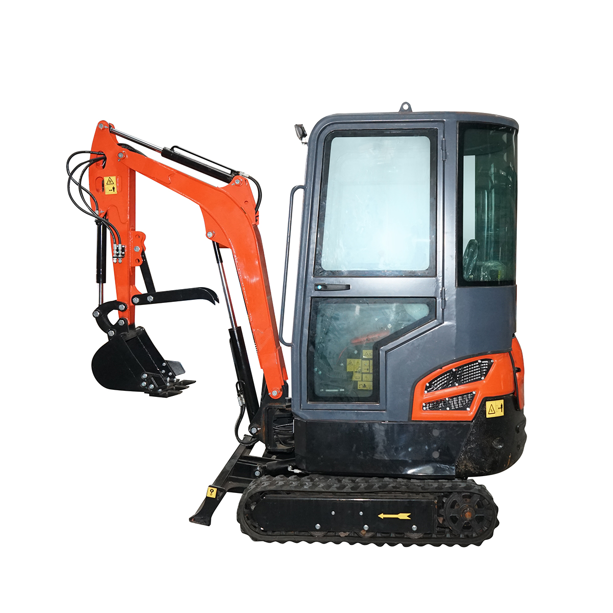 Mini excavator 1.4T cu cabina, motor diesel 25CP, rotire 360 grade, adancime sapare 2200mm, capacitate ridicare 350Kg, cupa 400x400x300mm THOR - imagine 2