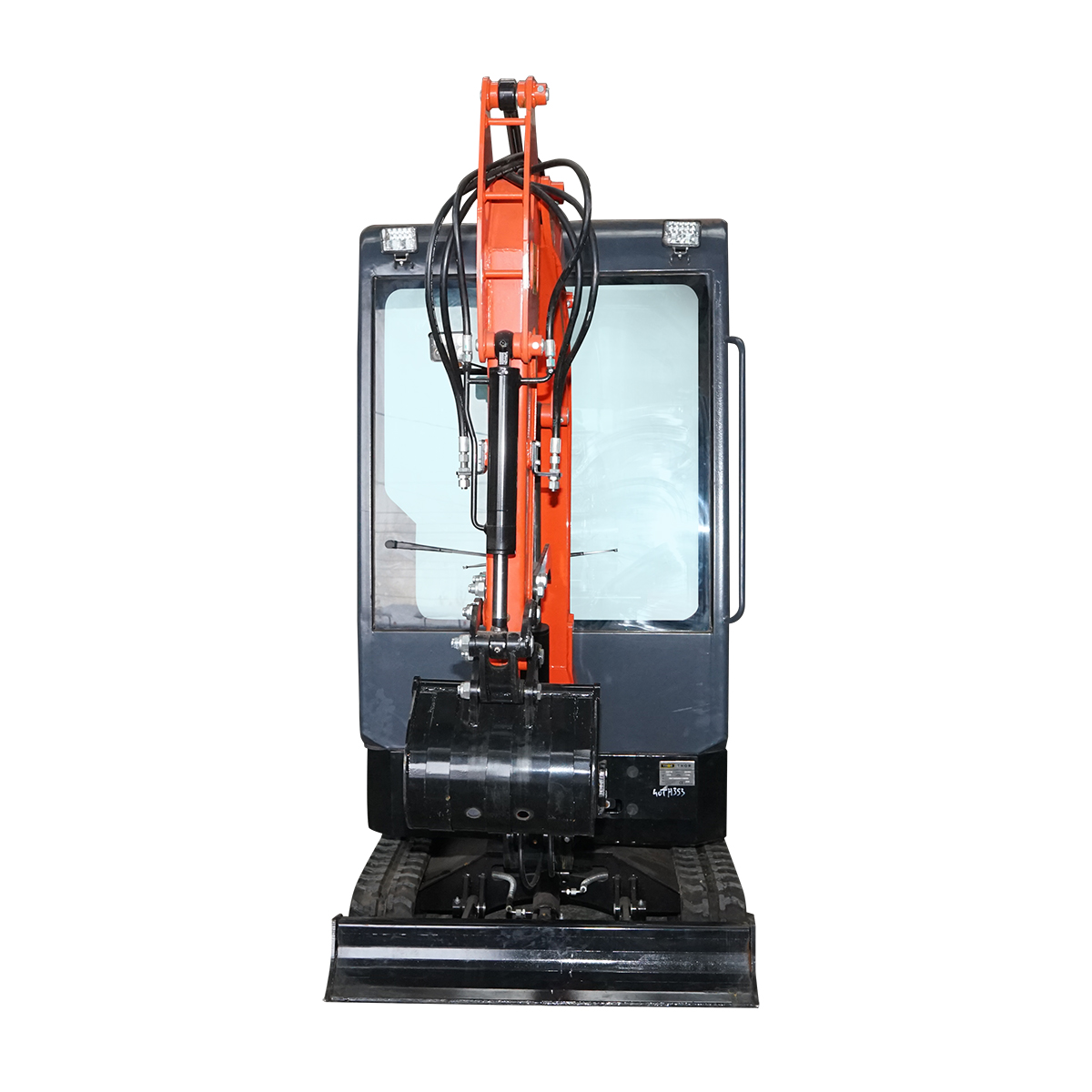 Mini excavator 1.4T cu cabina, motor diesel 25CP, rotire 360 grade, adancime sapare 2200mm, capacitate ridicare 350Kg, cupa 400x400x300mm THOR - imagine 3