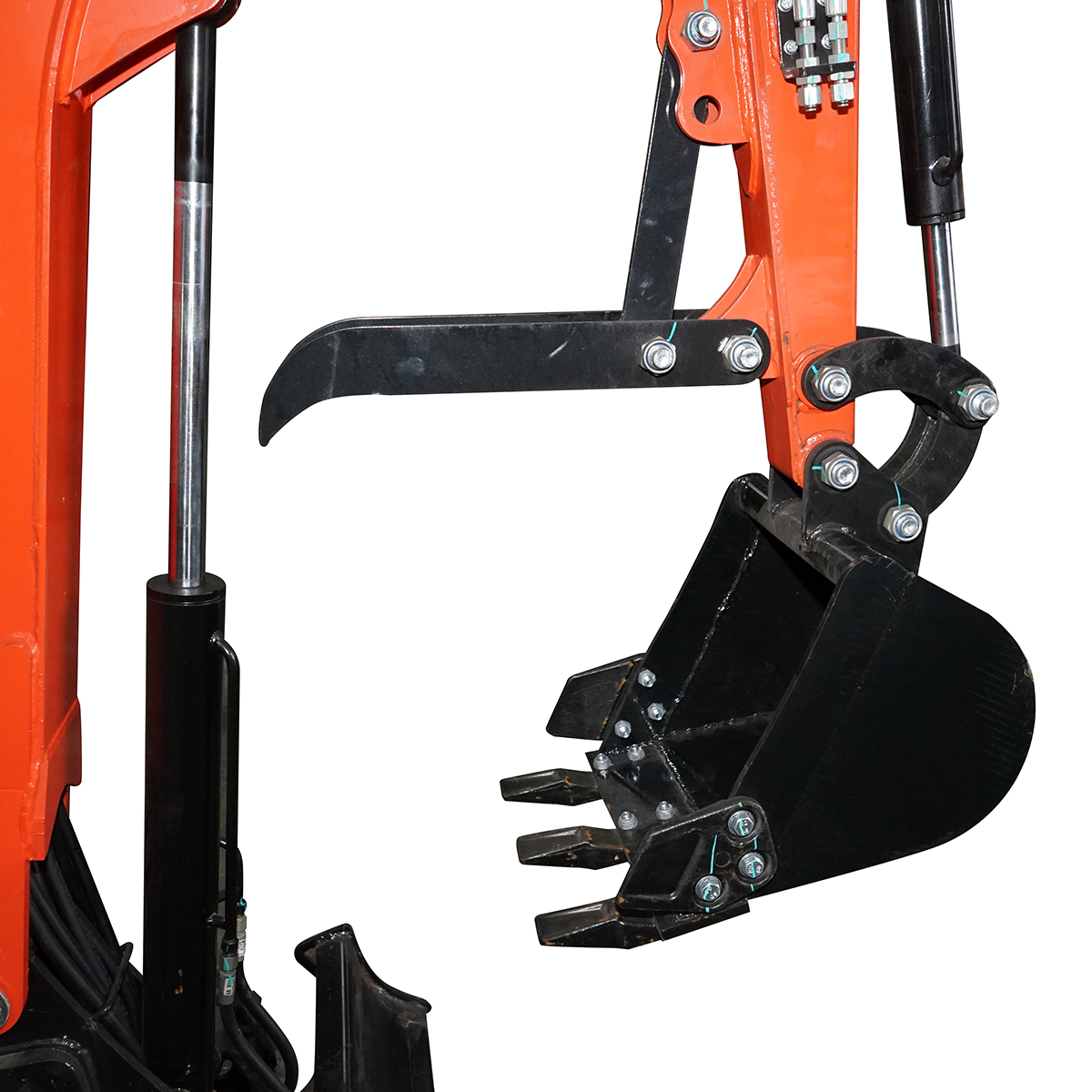 Mini excavator 1.4T cu cabina, motor diesel 25CP, rotire 360 grade, adancime sapare 2200mm, capacitate ridicare 350Kg, cupa 400x400x300mm THOR - imagine 7