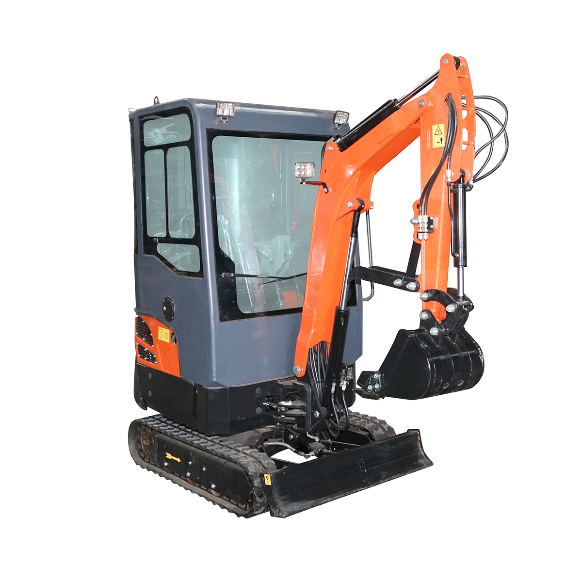Mini excavator 1.4T cu cabina, motor diesel 25CP, rotire 360 grade, adancime sapare 2200mm, capacitate ridicare 350Kg, cupa 400x400x300mm THOR - imagine 6
