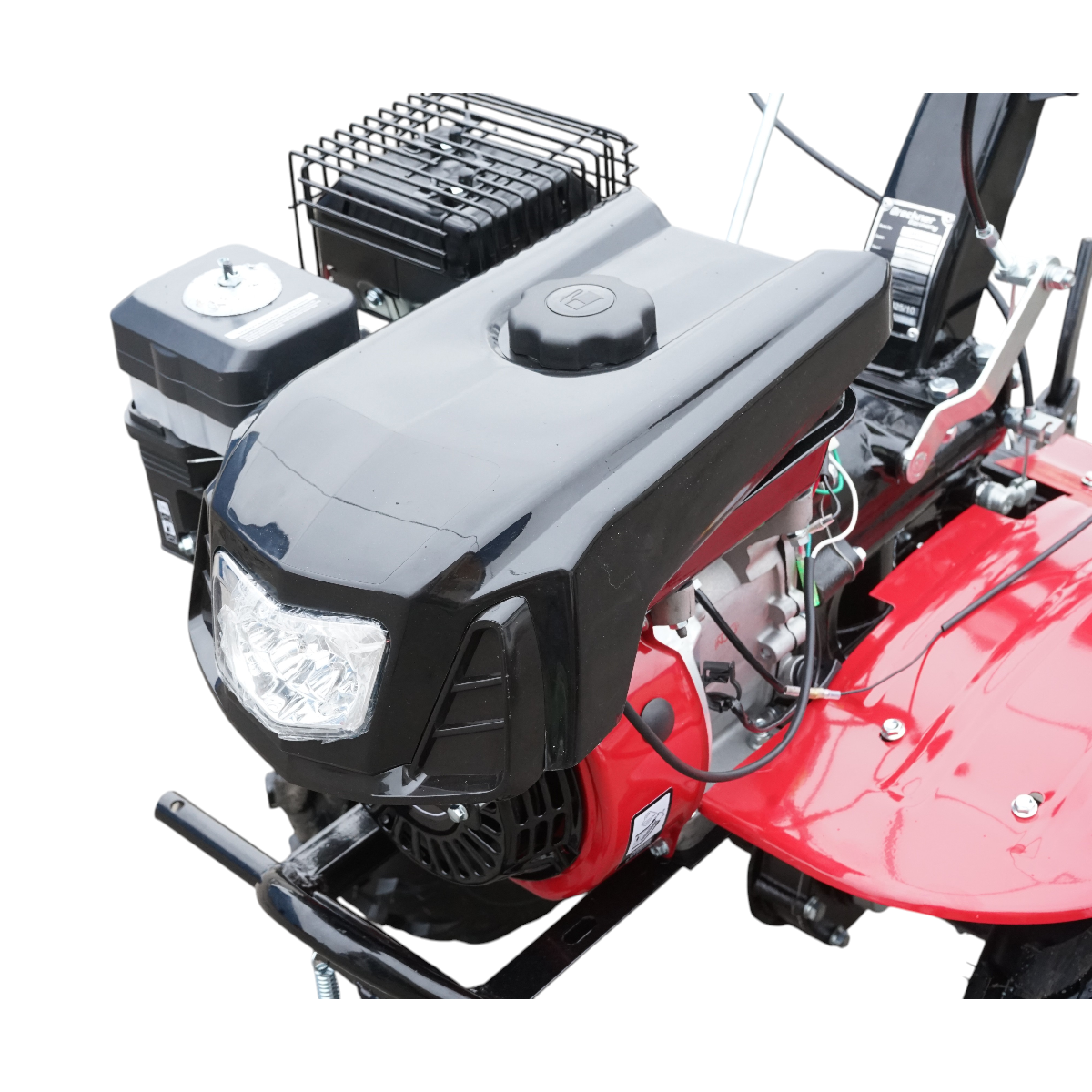 Motocultor 7.5CP cu freza 100cm, motor benzina 4 timpi 212cc OHV, viteze 2+1, transmisie pinioane, roti 19x7-8 Breckner Germany - imagine 8