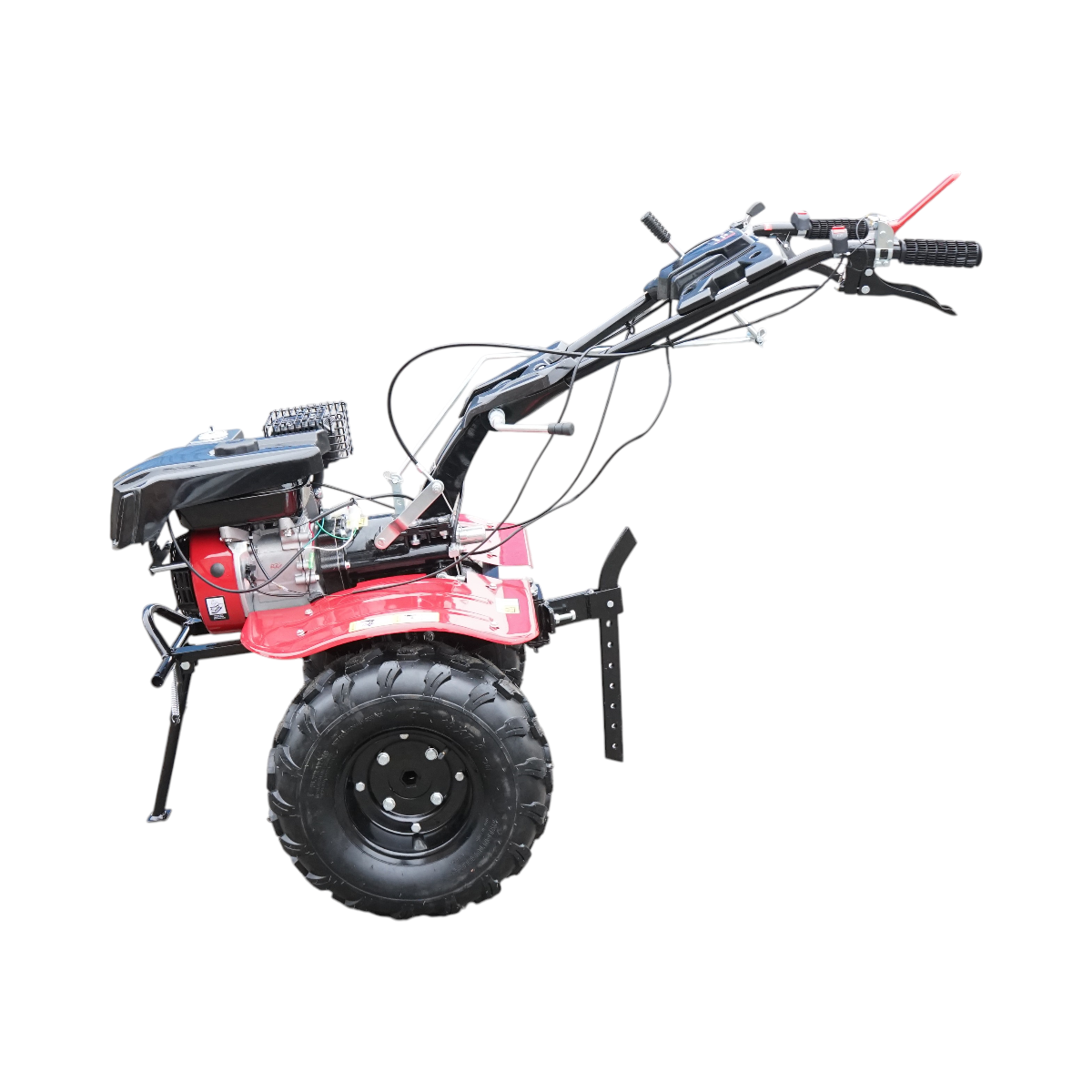 Motocultor 7.5CP cu freza 100cm, motor benzina 4 timpi 212cc OHV, viteze 2+1, transmisie pinioane, roti 19x7-8 Breckner Germany - imagine 4