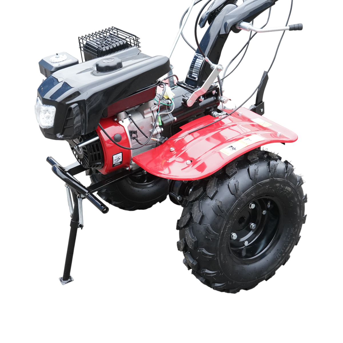 Motocultor 7.5CP cu freza 100cm, motor benzina 4 timpi 212cc OHV, viteze 2+1, transmisie pinioane, roti 19x7-8 Breckner Germany - imagine 7