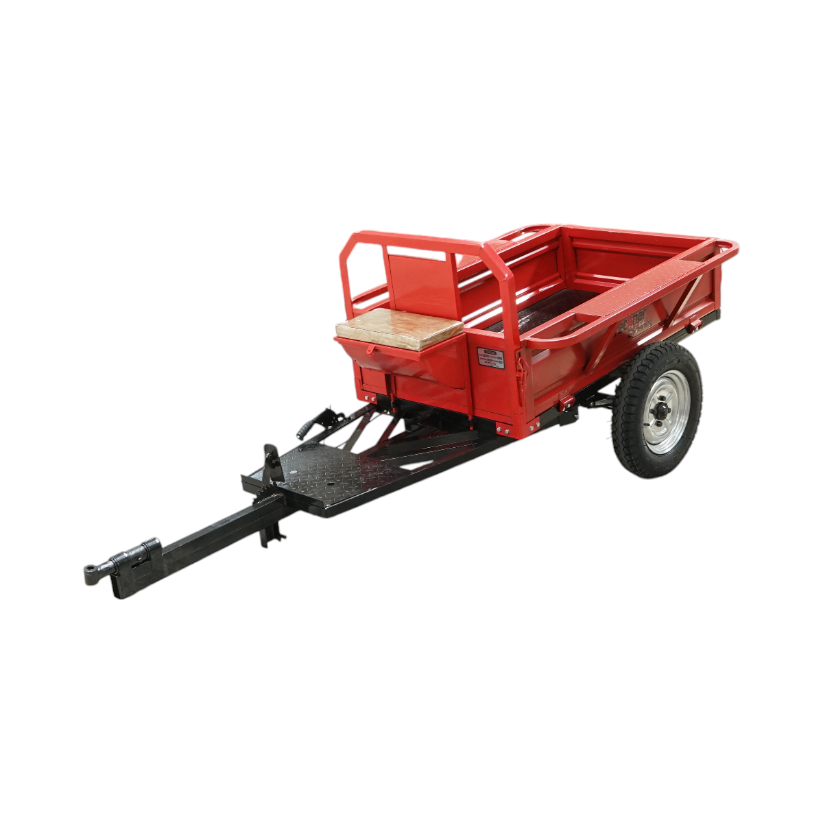Remorca motocultor basculabila 500kg, bena 1400x800x300mm, roti 4.50-12 Breckner Germany