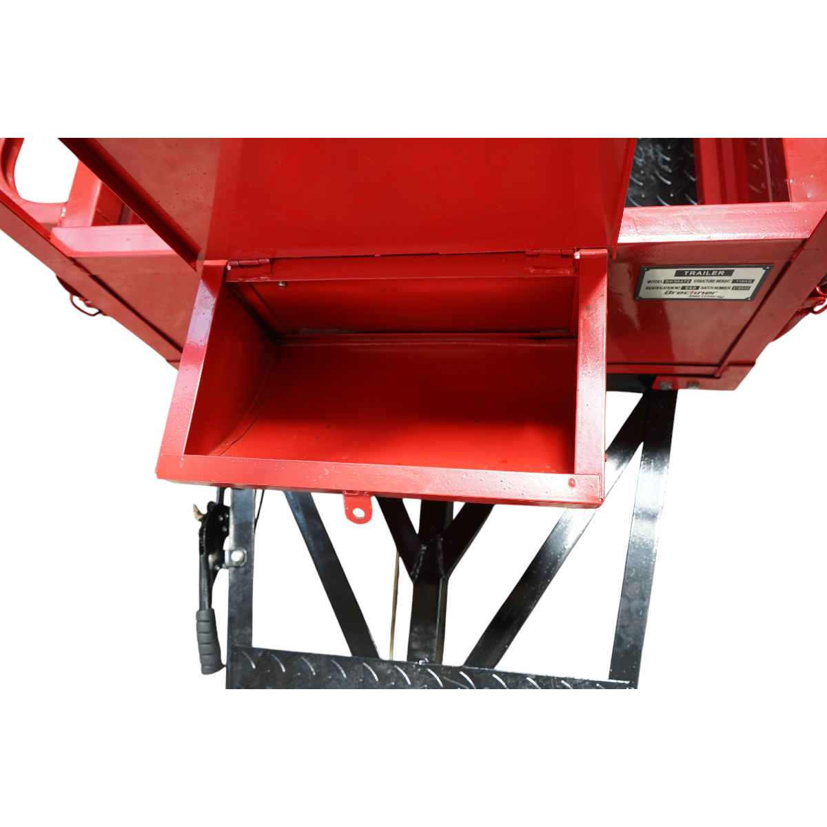 Remorca motocultor basculabila 500kg, bena 1400x800x300mm, roti 4.50-12 Breckner Germany - imagine 10