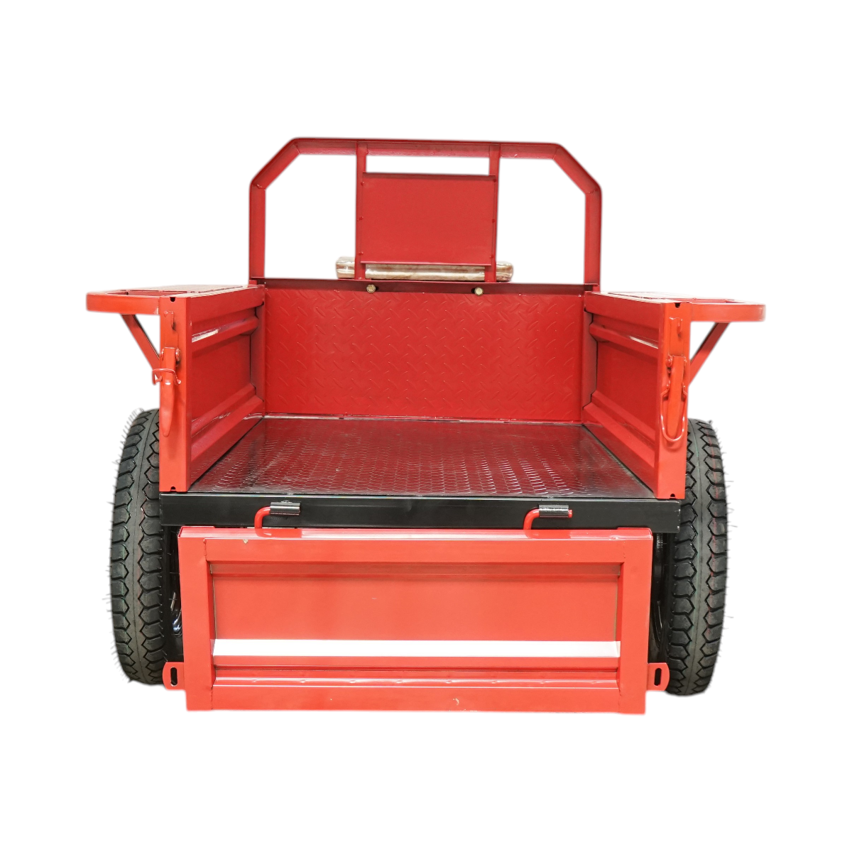 Remorca motocultor basculabila 500kg, bena 1400x800x300mm, roti 4.50-12 Breckner Germany - imagine 6